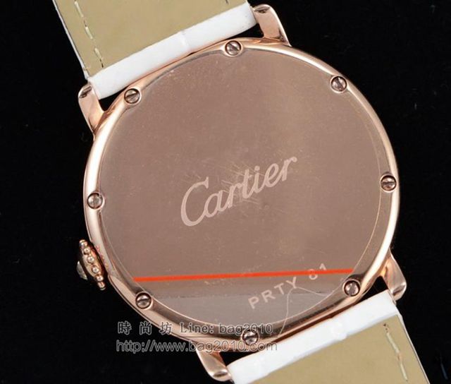 CARTIER手錶 獵豹流沙系列腕表 卡地亞金珠女表 卡地亞瑞士石英女士腕表  hds1855